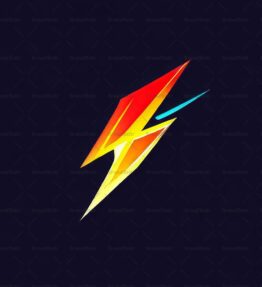 Energiegeladener Blitz